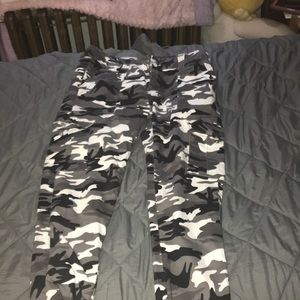 Black and white Camo Jean